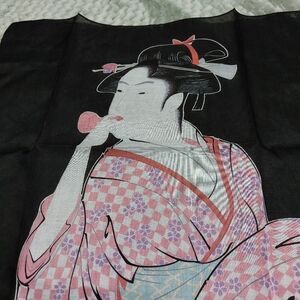 Japanese Vintage Handkerchief Ukiyo-e Art